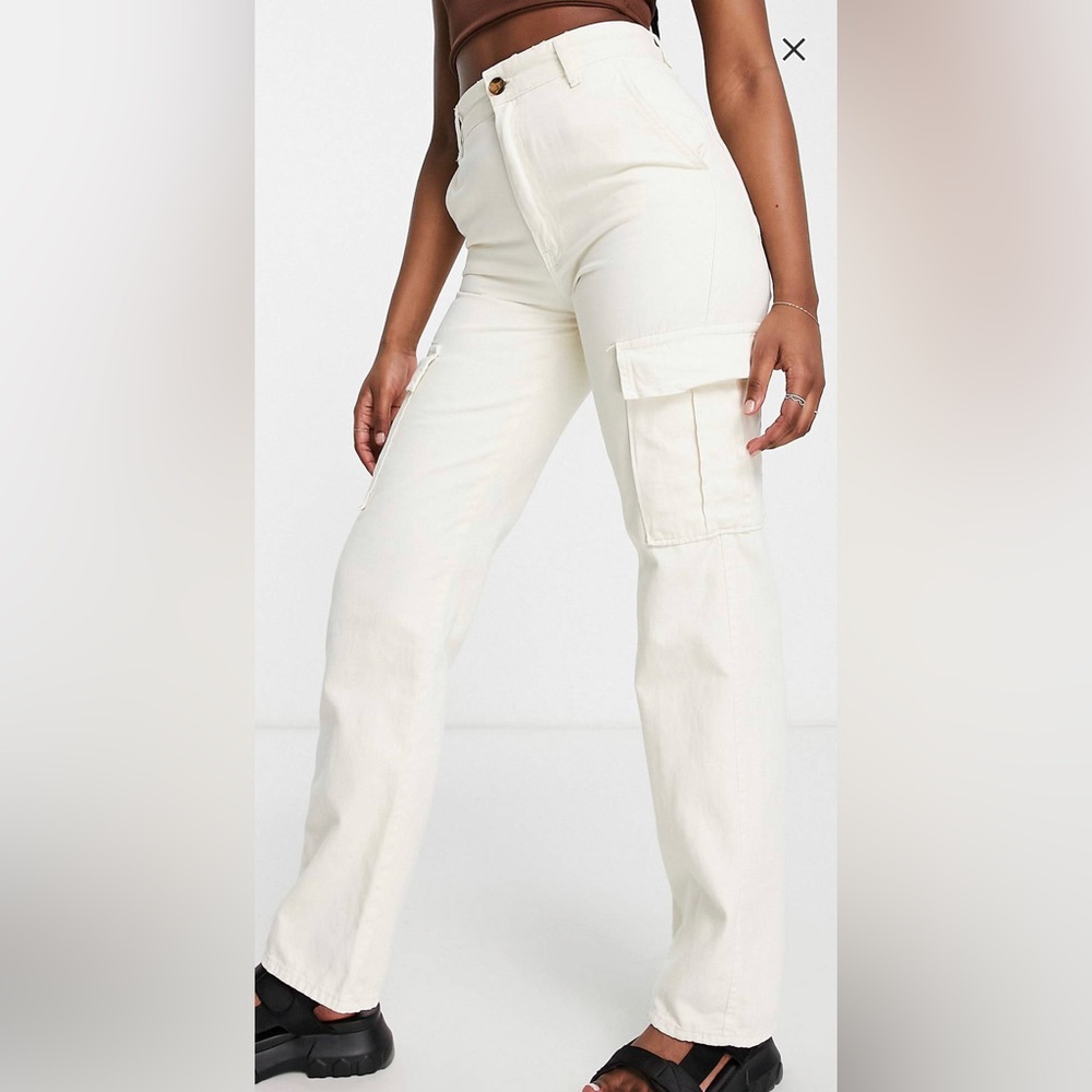 Stradivarius STR Straight Leg Cargo pants